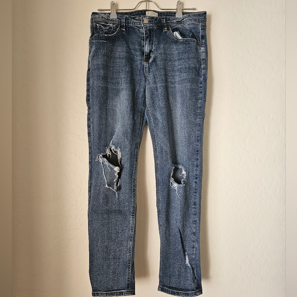 Sky and Sparrow Distressed Denim